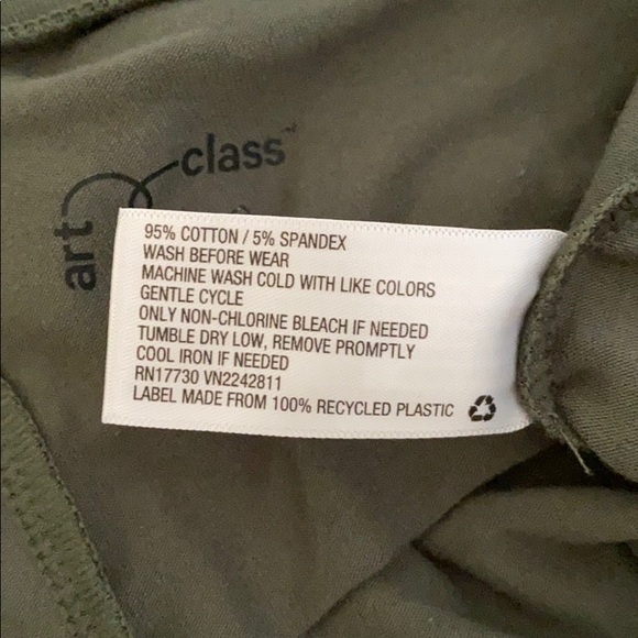 Girl’s Moto Olive Leggings - Art Class - Picture 6 of 6